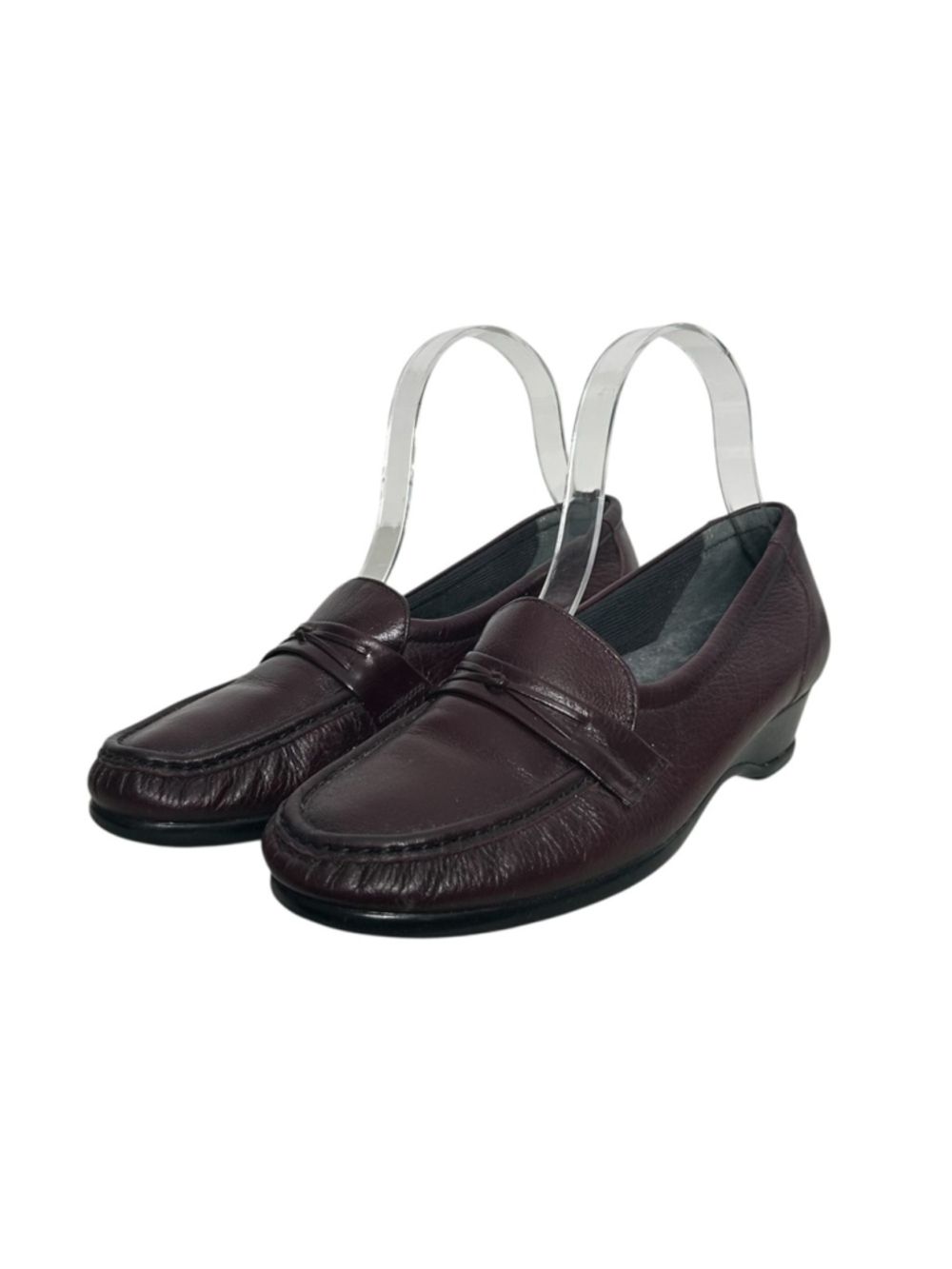 SAS Tripad Comfort Leather Slip-On Wedge Loafer Burgundy Women's Size 7.5N